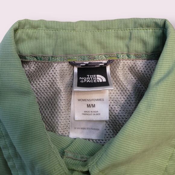 The North Face Women’s Hiking Shirt Green M – Vented, Side Zip – EUC - Picture 4 of 10